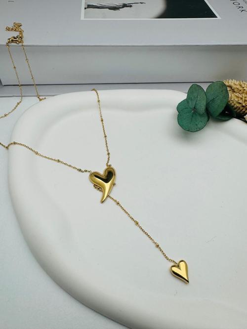Kalpli Çelik Kolye 80cm (Gold) 0106343