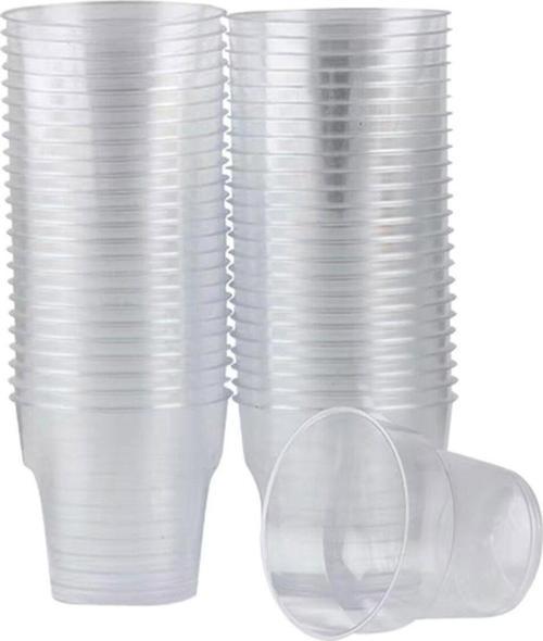 Şeffaf Ekstra Sert Plastik Kristal Bardak 200 Adet 180 Cc
