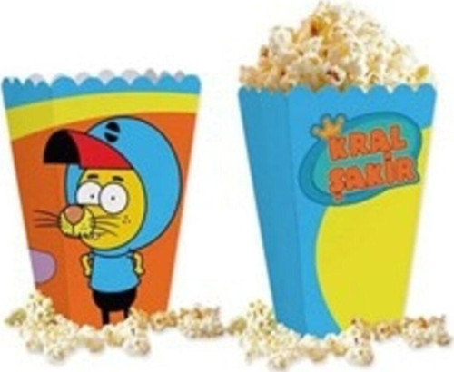 Pop Corn Mısır Kutusu Kral Şakir Action Temalı 10’Lu