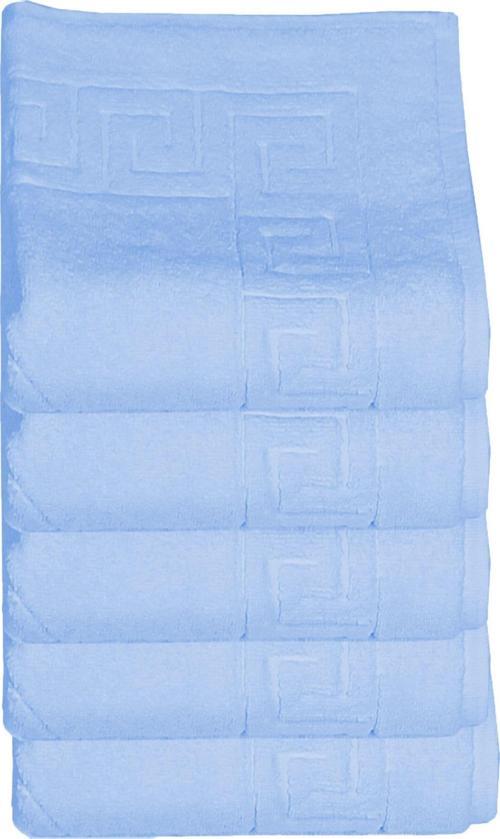 5 li Otel Ayak Havlusu Bukle Ayak İzli 50x70 Cm Renkli 16/2 Avs 250 Gr