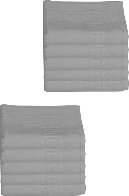 10 lu Otel Ayak Havlusu Bukle Ayak İzli 50x70 Cm Renkli 16/2 Avs 250 Gr