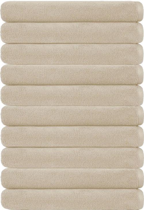 10 lu Otel Banyo Havlusu Pamuklu 70X145 Cm Renkli 16/1 Avs 440 Gr
