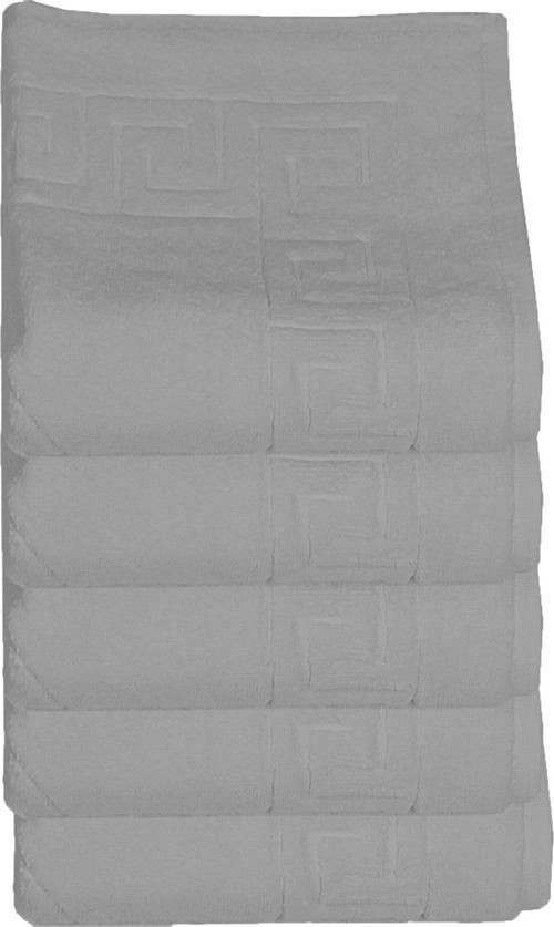 5 li Otel Ayak Havlusu Bukle Ayak İzli 50x70 Cm Renkli 16/2 Avs 250 Gr