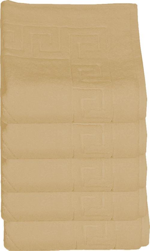 5 li Otel Ayak Havlusu Bukle Ayak İzli 50x70 Cm Renkli 16/2 Avs 250 Gr