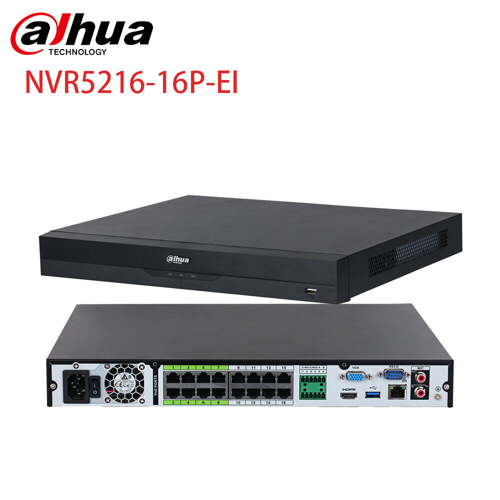 NVR5216-16P-EI, 16Kanal POE, 32Mpix, H265+, 2 HDD Desteği, 1080P Kayıt, 384Mbps Bant Genişliği, NVR
