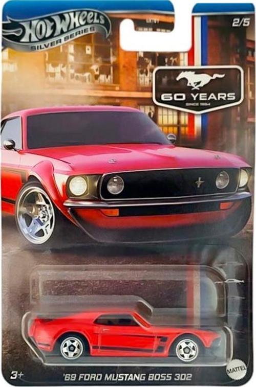 Hot Wheels Silver Serisi 69 Ford Mustang BOSS 302 JBY51