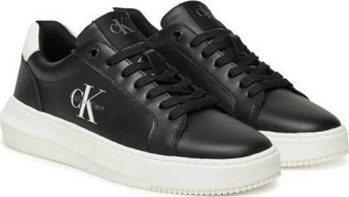 CHUNKY CUPSOLE MONO LTH WN Kadın Siyah Sneaker YW0YW01872-0GM