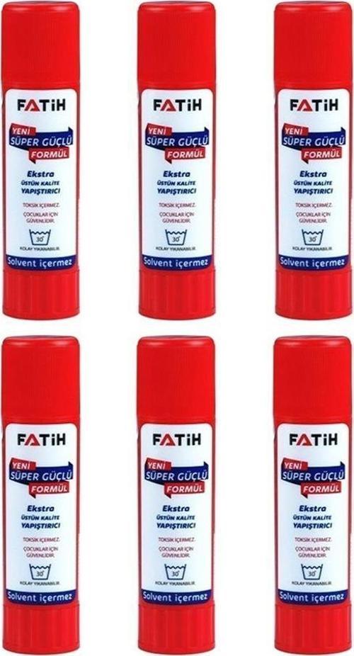 Glue Stick Yapıştırıcı Katı Yapıştırıcı 40 Gr Ruj Yapıştırıcı 6 Adet