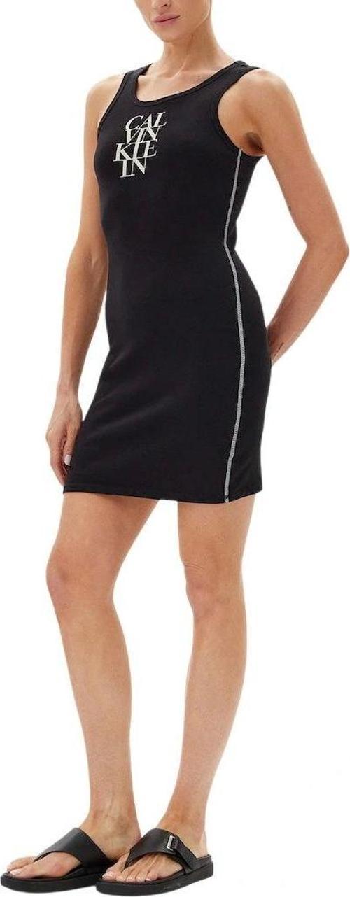 SL COTTON 1X1 RIB TANK DRESS Kadın Siyah Elbise LV044C203G-UB1