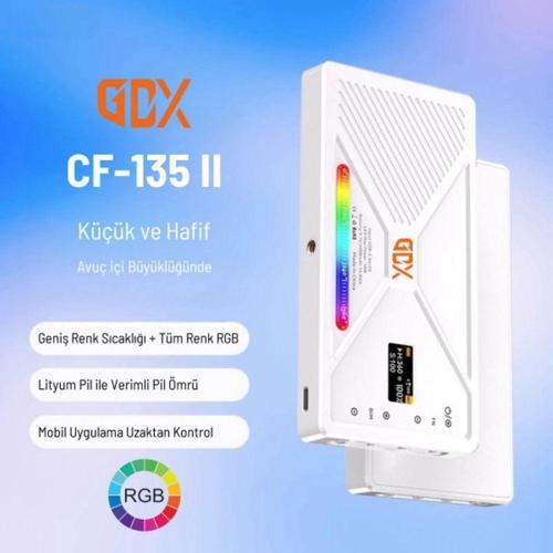 CF-135 II RGB Mini Mobil Fotoğrafçılık ve Video 10W Led Dolgu Işığı