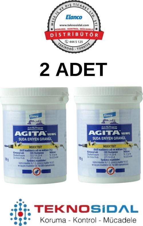 Agita 10 Wg 100 G Kara Sinek Ilacı 2 Adet | 100g X 2 | Distribütör Garantili | Orijinal Ürün