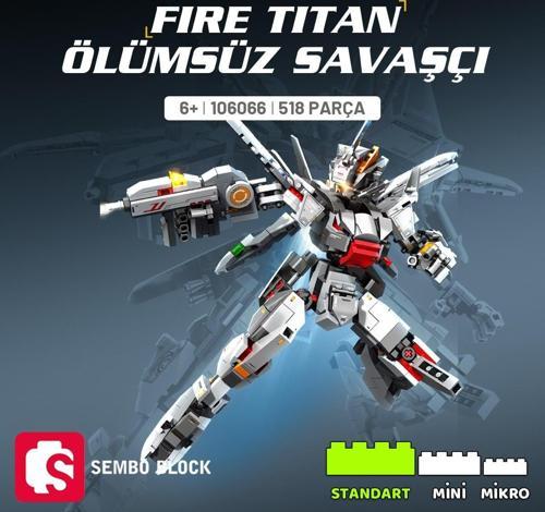 Fire Titan Ölümsüz Savaşçı Yapı Bloğu Seti