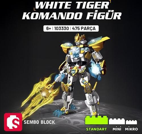 White Tiger Komando Figür Yapı Bloğu Seti