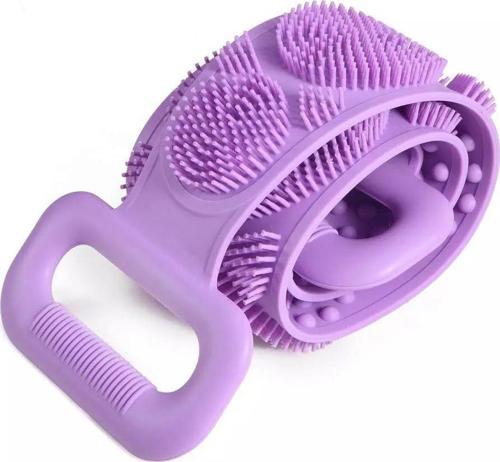 Banyo Keyfi için 70CM Çift Taraflı Silikon Peeling Sırt Duş Kesesi