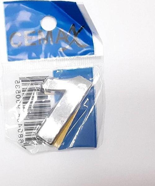 Büro Ev Dekoru için 4CM Krom Kaplı Plastik 1 No Kapı Numarası