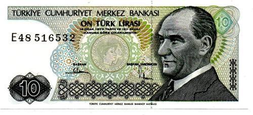 10 Lira 7.emisyon 2.tertip E48 516532 (Wb0269)