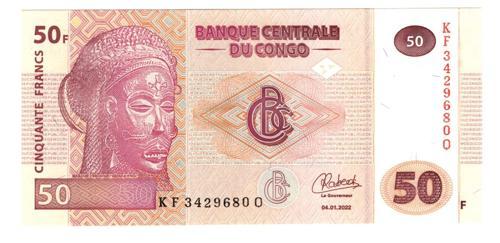 Kongo 50 Frank 2022 KF 34296800 (wb0403)