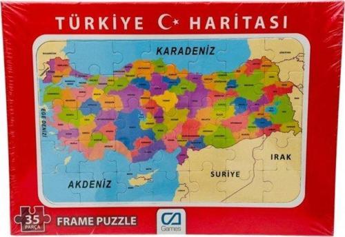 Türkiye Haritası Frame Puzzle 35 Parça