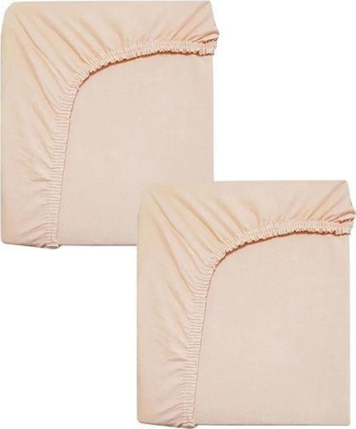 2 Adet 65 x 95 x 10 cm Anne Yanı Lastikli Penye Kumaş Bebek Çarşafı