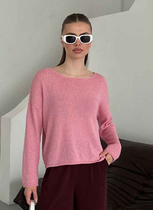 Pembe Basic Triko - 251007