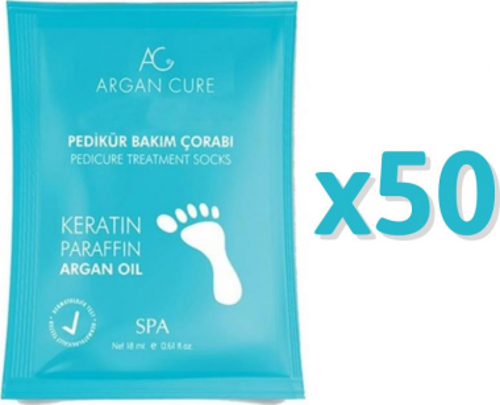 Kremli Pedikür Bakım Çorabı 50 Çift (1 Koli)