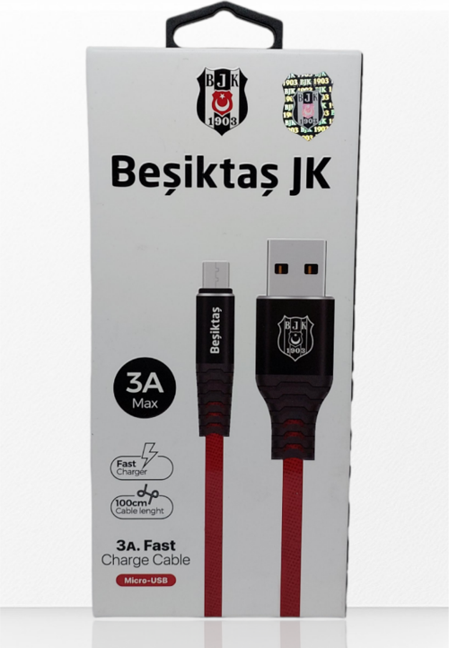 Lisanslı Micro USB 3A Şarj Kablosu 1 Metre Hızlı Şarj Destekli