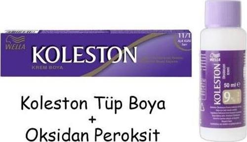 Koleston Tüp Boya 50 ml - 11.1 Açık Küllü Sarı + 30 Vol Oksidan Peroksit