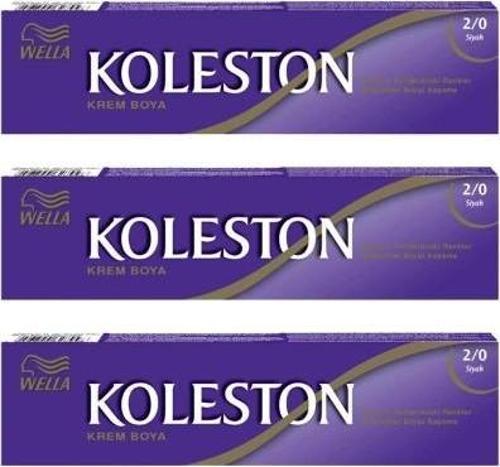 Koleston Tüp Boya 50 ml - 2.0 Siyah 3 Adet