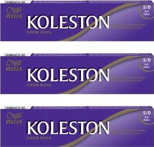 Koleston Tüp Boya 50 ml - 5.0 Açık Kahve 3 Adet
