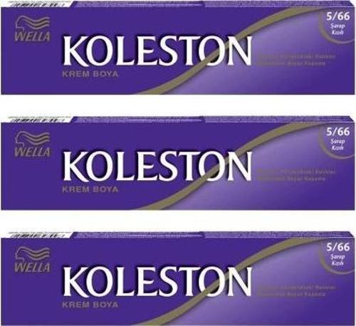 Koleston Tüp Boya 50 ml - 5.66 Şarap Kızılı 3 Adet
