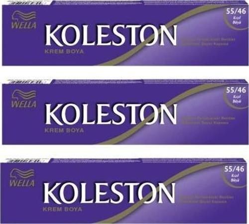 Koleston Tüp Boya 50 ml - 55.46 Kızıl Büyü 3 Adet