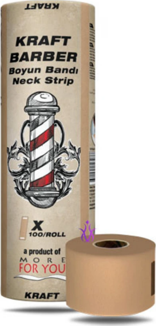 Kraft Barber Boyun Bandı 5'li Paket (100 Adet)