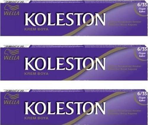 Koleston Tüp Boya 50 ml - 6.35 Elegant Kahve 3 Adet