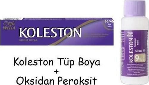 Koleston Tüp Boya 50 ml - 66.46 Aşk Alevi + 30 Vol Oksidan Peroksit