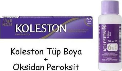 Koleston Tüp Boya 50 ml - 7.77 Işıltılı Kahve + 20 Vol Oksidan Peroksit