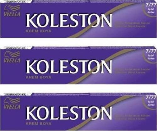 Koleston Tüp Boya 50 ml - 7.77 Işıltılı Kahve 3 Adet