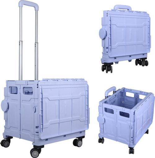 Sunup SN-26967 Katlanabilir Market Pazar Kamp Tekerlekli Alışveriş Arabası 60 Kg Kapasiteli Çanta