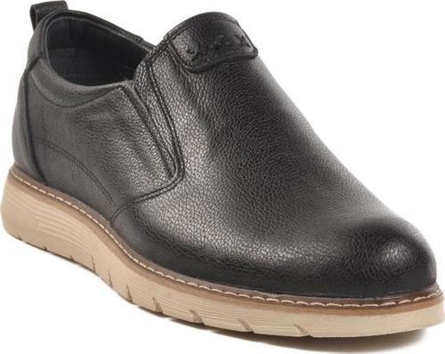 Hakiki Deri Erkek Siyah Günlük Ayakkabı 014 M 