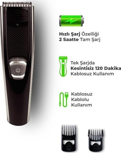 GM-8100 Fiyaka Şarjlı Saç Kesme Tıraş Makinesi