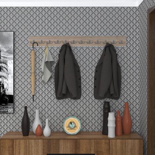 askılık tokadi mat cordoba renk suntalam 12 adet metal krom renk portmanto