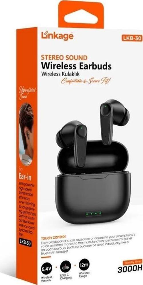 Bluetooth Wireless V5.4, 3000 Saat Bekleme Süreli, Dokunmatik Kontrollü, Kablosuz Kulaklık