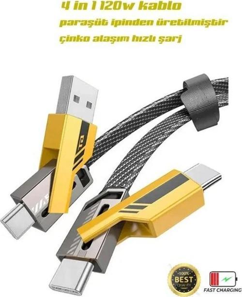 FP-98 120w 4in1 Fast Şarj ve Data Kablosu