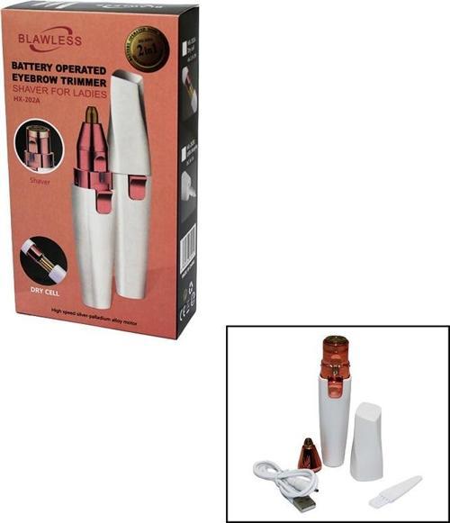 2İN1 BAŞLI - USB ŞARJLI YANAK - BURUN KIL TÜY ALMA MAKİNESİ  GO50609285150