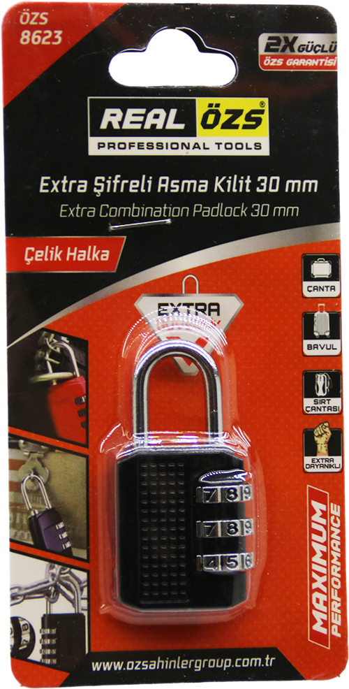 30MM EXTRA ŞİFRELİ ASMA KİLİT (5060)