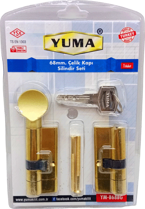 SARI MANDALLI ÇELİK KAPI BAREL SET 68M  GO50607000130