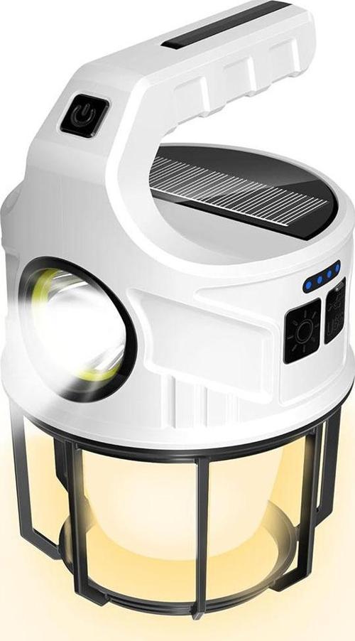 SOLAR 6 FONKSİYONLU EL FENERİ IŞILDAK ŞARJ LAMBA KL-537A  GO506089MT-25162
