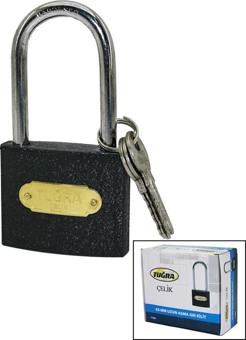 63MM GRİ UZUN ASMA KİLİT (5060)