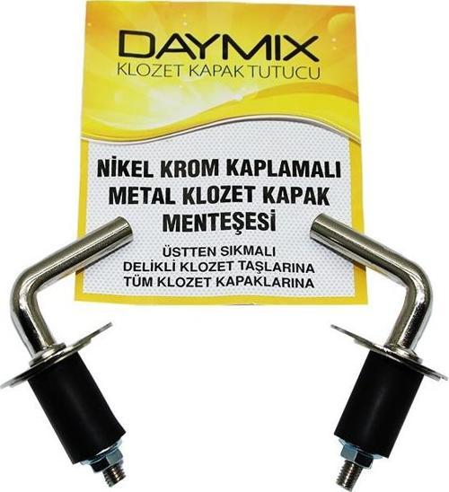 ÜSTTEN SIKMALI METAL KLOZET KAPAK MENTEŞESİ VİDASI NİKEL KROM KAPLAMALI  GO50604051070