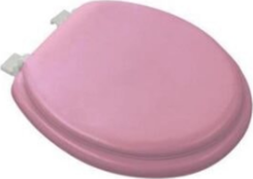 PEMBE YUMUŞAK KLOZET KAPAK BÜYÜK PUF 42x41 cm  GO50603626040