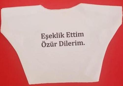 Eşeklik Ettim Yazılı Oyuncak Tişörtü